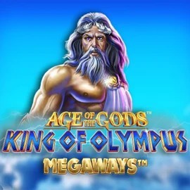 Age Of The Gods: King of Olympus Megaways logo by Origins at Vegasino Casino