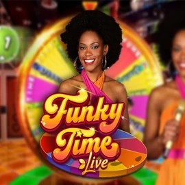 Funky Time by Evolution, showcased at vegasinoonline.casino – game logo
