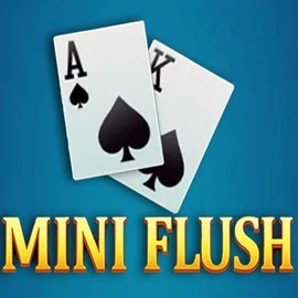 Mini Flush slot logo by TaDa Gaming at Vegasino Casino