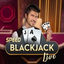 Speed Blackjack logo by Pragmatic Play at Vegasino Casino