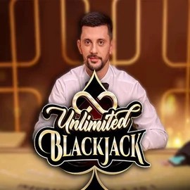 Unlimited Blackjack logo by Ezugi Vegasino Casino
